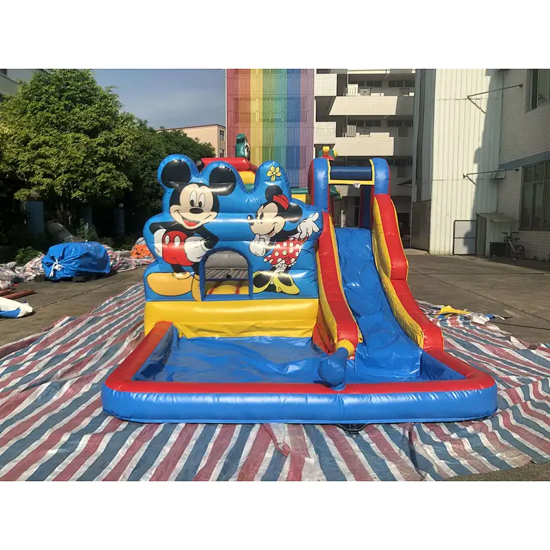 Inflatable mickey and minnie theme bouncer-4x3x2.3m