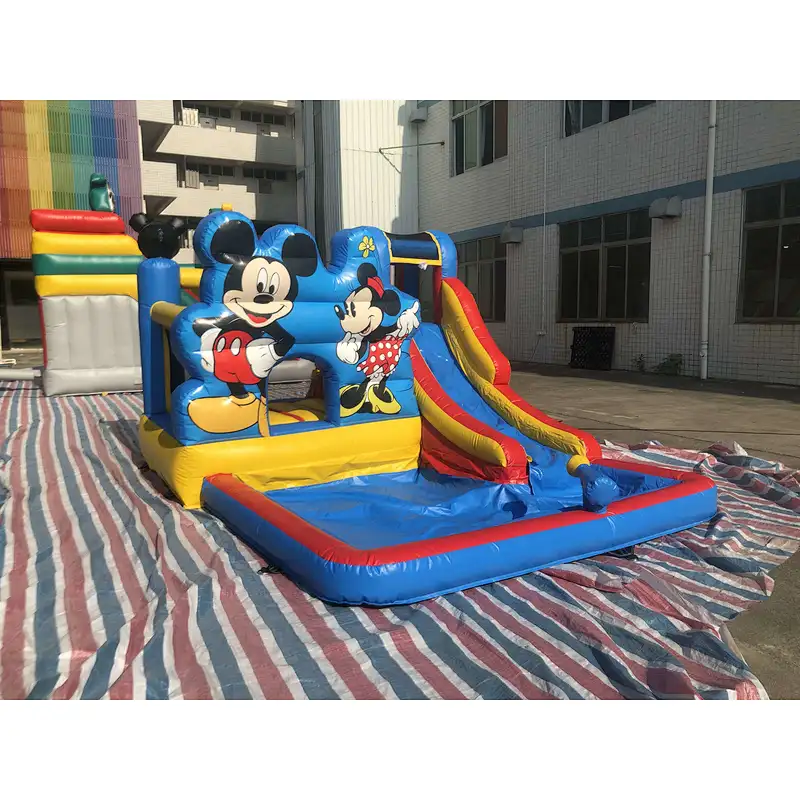 Inflatable mickey and minnie theme bouncer-4x3x2.3m