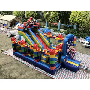 Captain America theme logo bouncer-8x5x5m