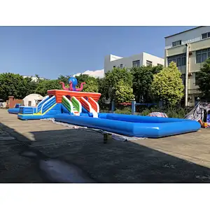 Inflatable octopus water slide-16x10m