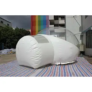 Inflatable white bubble ball-Dia:4m Tunnel:1.5m