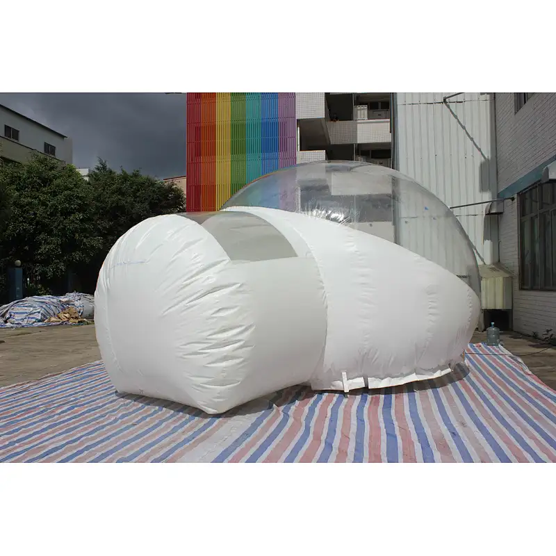 Inflatable white bubble ball-Dia:4m Tunnel:1.5m