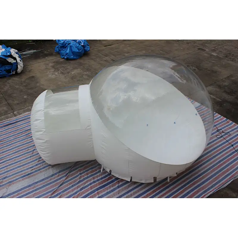 Inflatable white bubble ball-Dia:4m Tunnel:1.5m