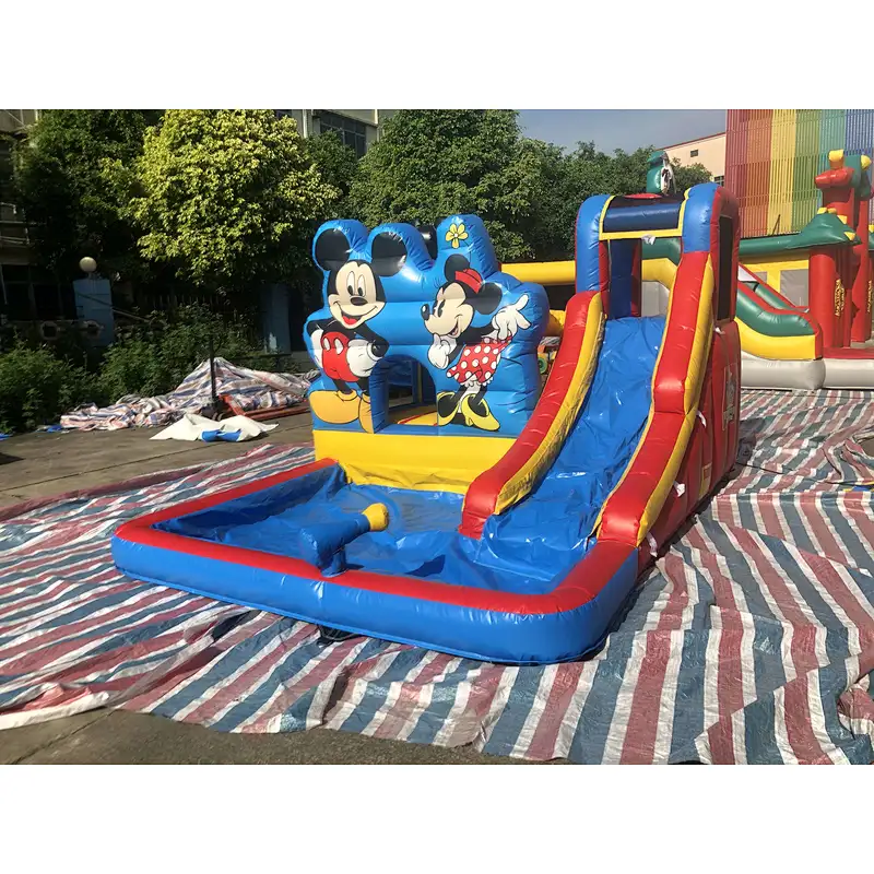 Inflatable mickey and minnie theme bouncer-4x3x2.3m