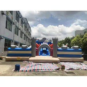 Inflatable bunny theme fun city-10x11x4.8m
