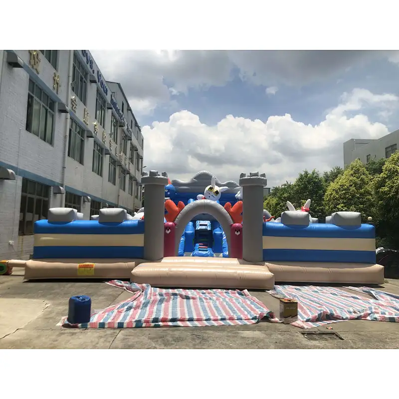 Inflatable bunny theme fun city-10x11x4.8m