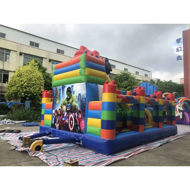 Captain America theme logo bouncer-8x5x5m