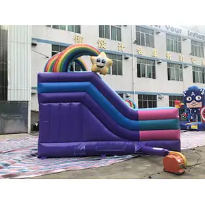 Inflatable unicorn theme bouncer with slide-5.6x4.8x4.5m