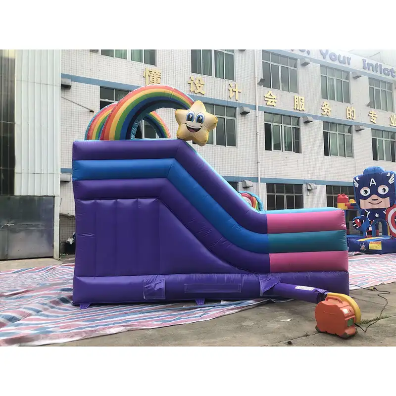 Inflatable unicorn theme bouncer with slide-5.6x4.8x4.5m