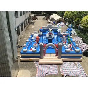 Inflatable bunny theme fun city-10x11x4.8m