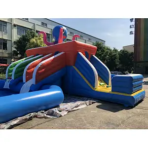Inflatable octopus water slide-16x10m