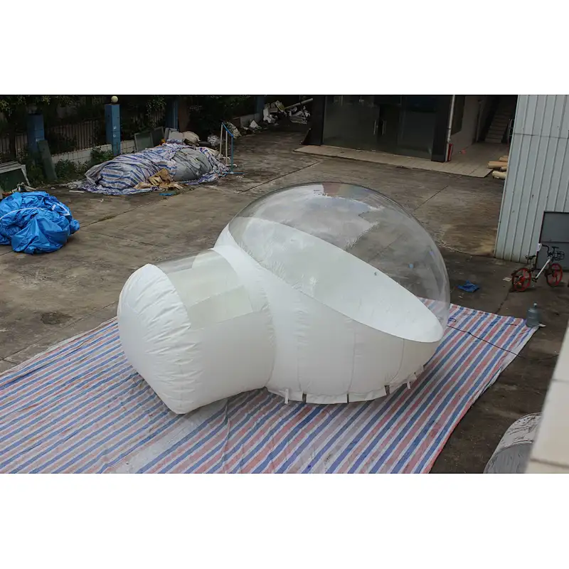 Inflatable white bubble ball-Dia:4m Tunnel:1.5m