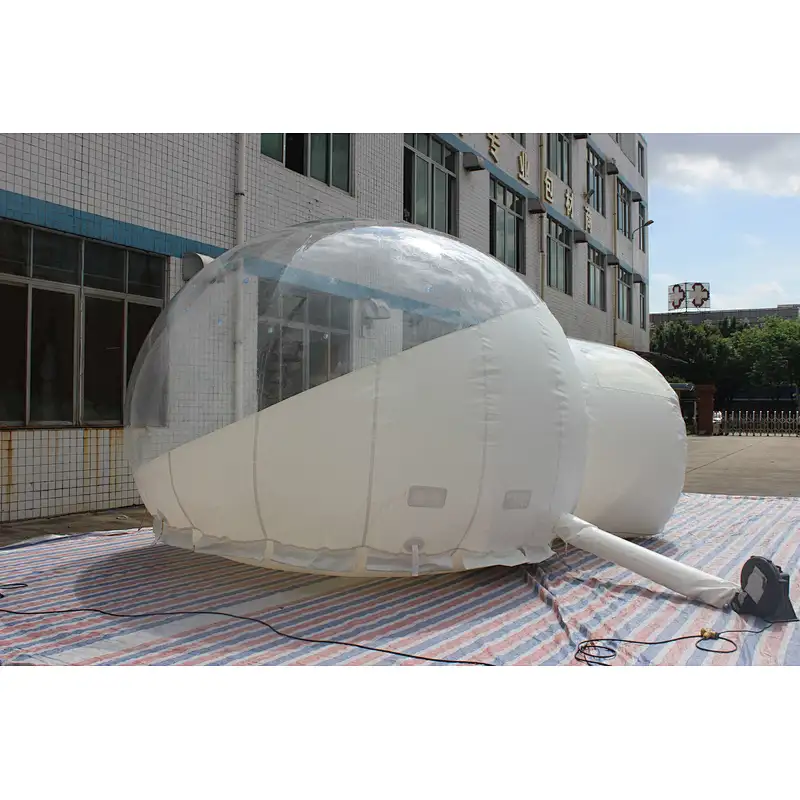 Inflatable white bubble ball-Dia:4m Tunnel:1.5m