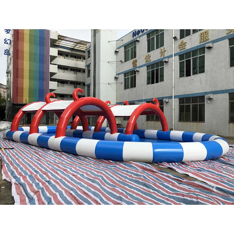 Inflatable closed air pool tent-15x8m