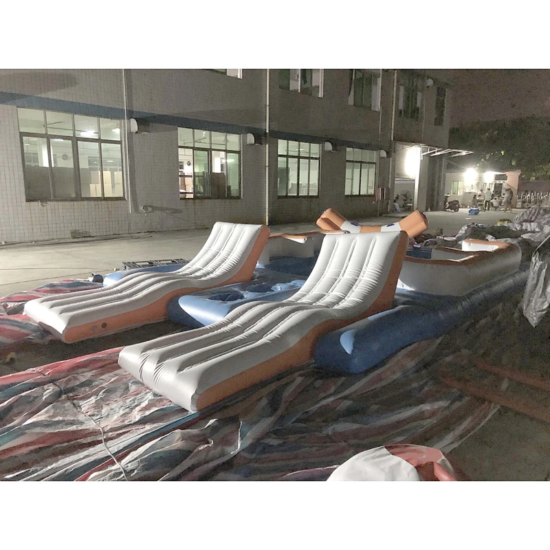Inflatable air-holding floating platform 7.6x4m