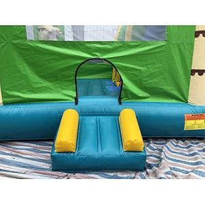 Inflatable tropical rainforest trampoline slide combination-8x4.8x5.5m
