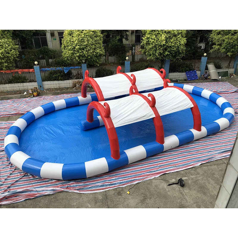 Inflatable closed air pool tent-15x8m