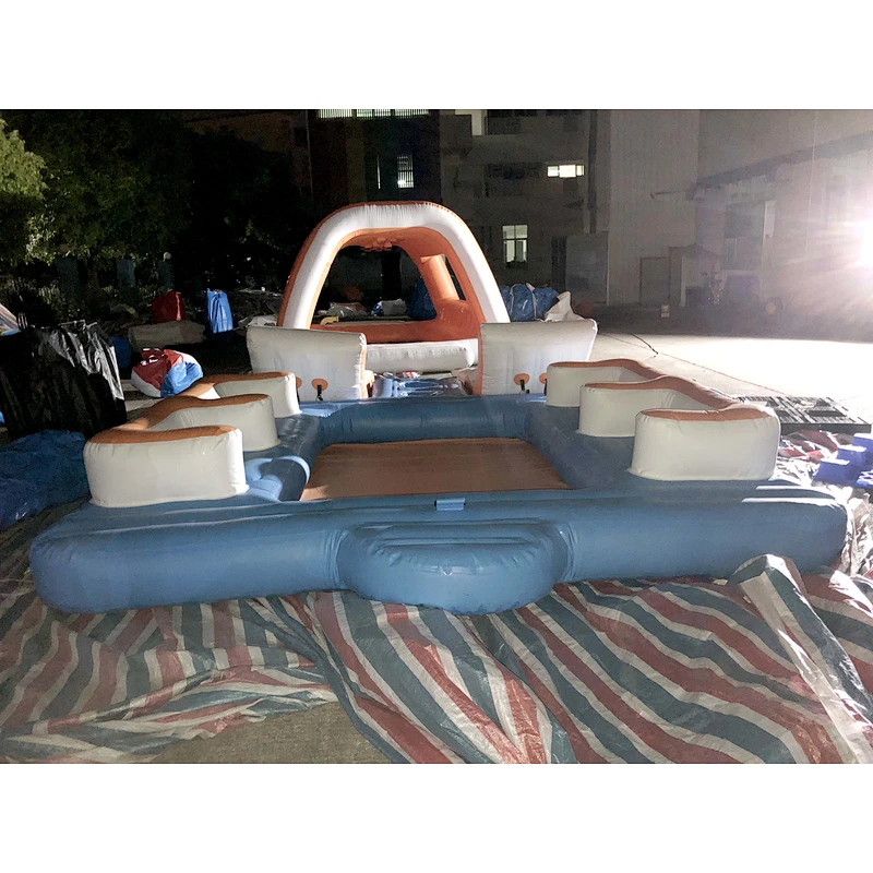 Inflatable air-holding floating platform 7.6x4m