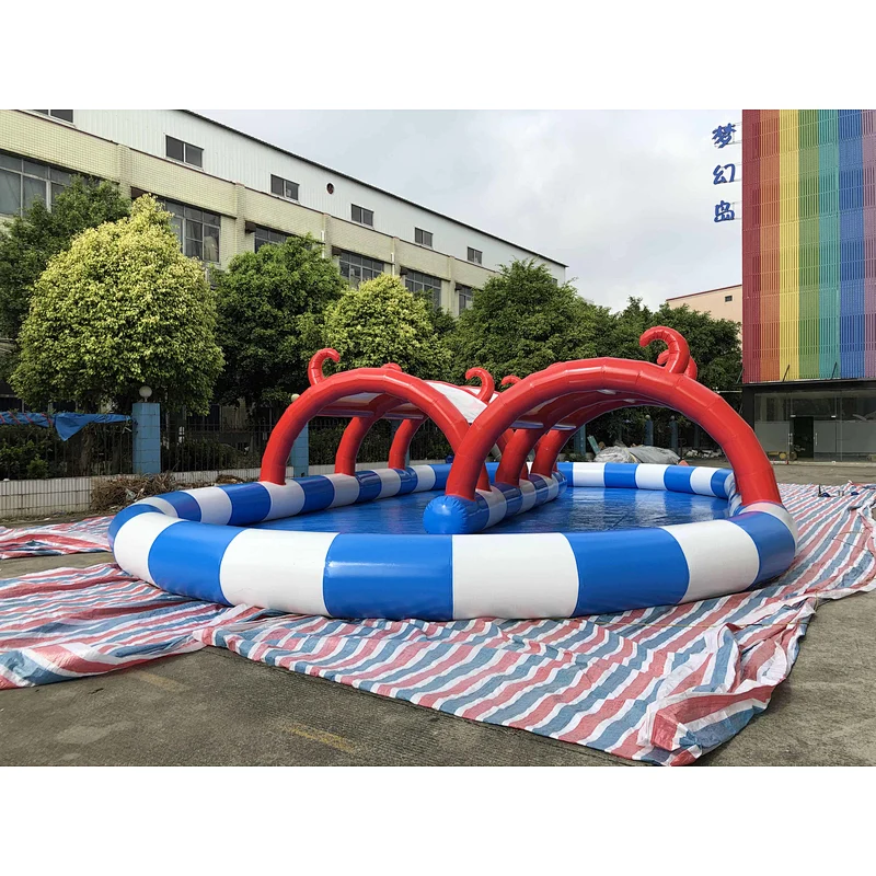 Inflatable closed air pool tent-15x8m