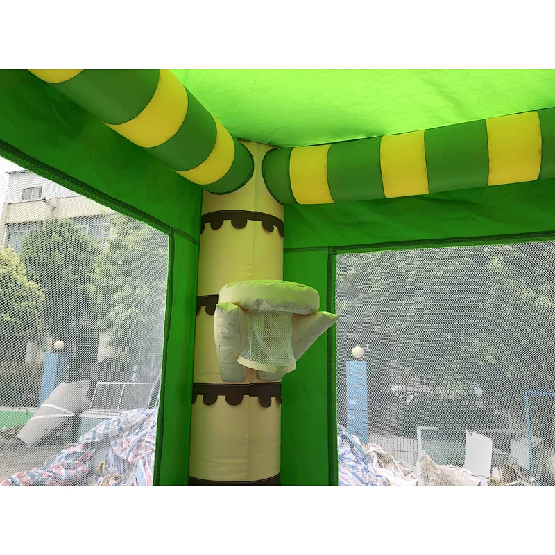 Inflatable coconut tree trampoline slide combination-6x4x4m