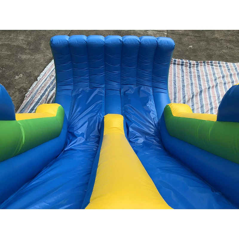 Inflatable tropical rainforest trampoline slide combination-8x4.8x5.5m