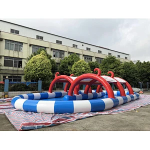 Inflatable closed air pool tent-15x8m