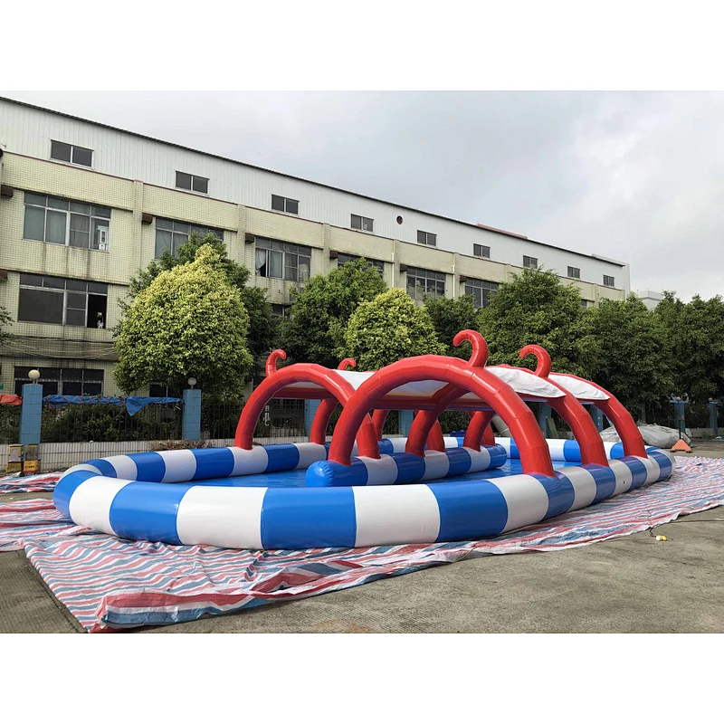 Inflatable closed air pool tent-15x8m