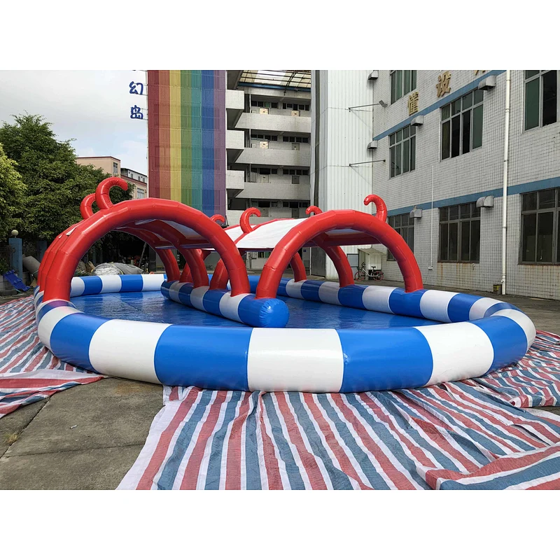 Inflatable closed air pool tent-15x8m