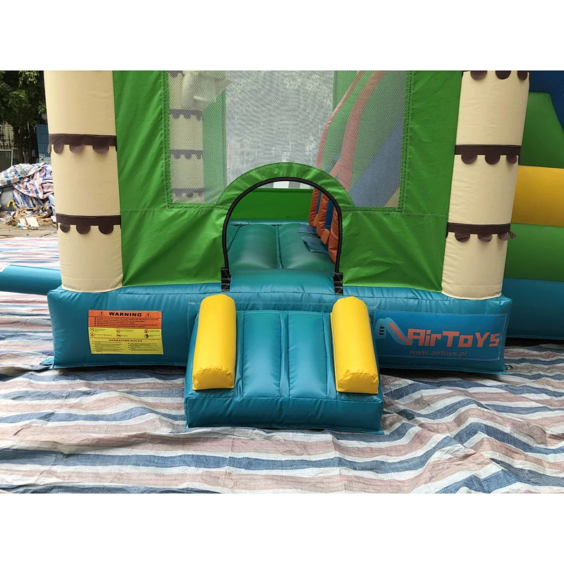 Inflatable coconut tree trampoline slide combination-6x4x4m