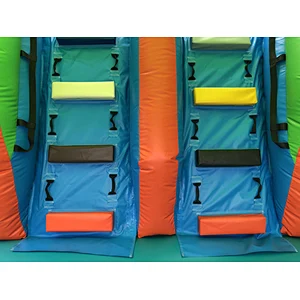 Inflatable coconut tree trampoline slide combination-6x4x4m