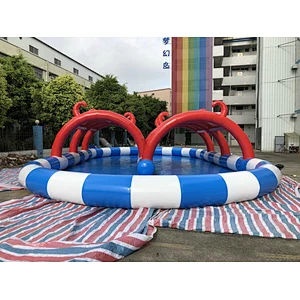 Inflatable closed air pool tent-15x8m