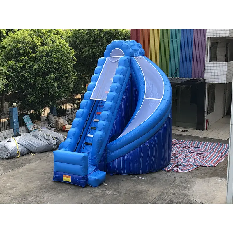 Inflatable water ripple rotating water slide-6.7x5.3x7m