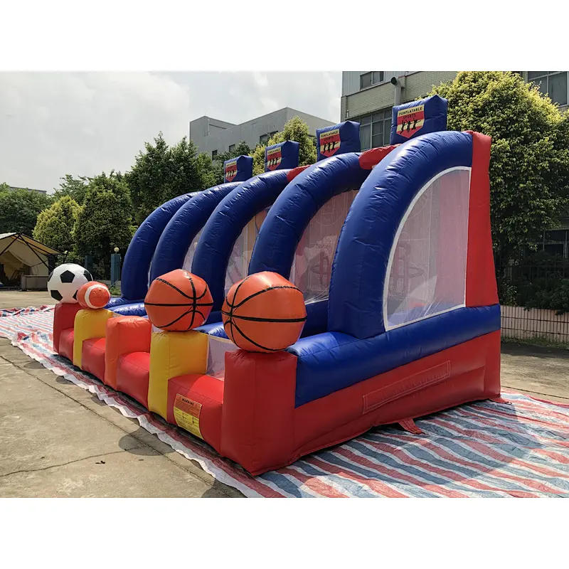 Inflatable pitching and shooting four in one-5.5x3.5x3m