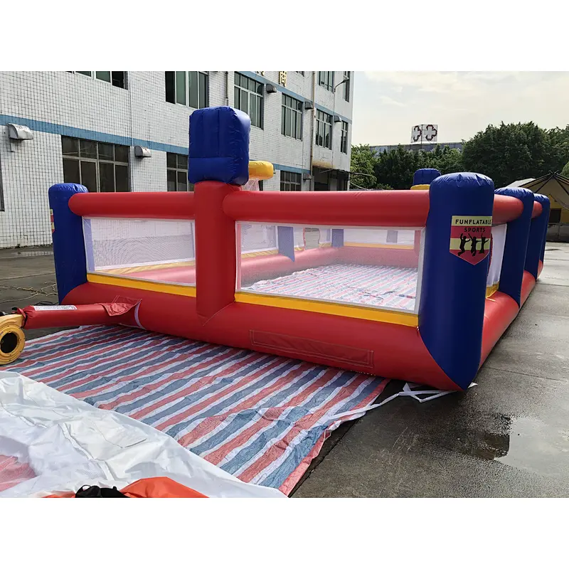 Inflatable basketball court and football field combo-8x5x1.8m