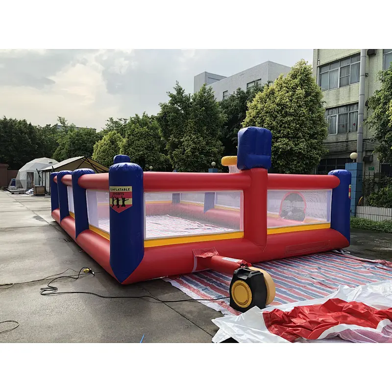 Inflatable basketball court and football field combo-8x5x1.8m