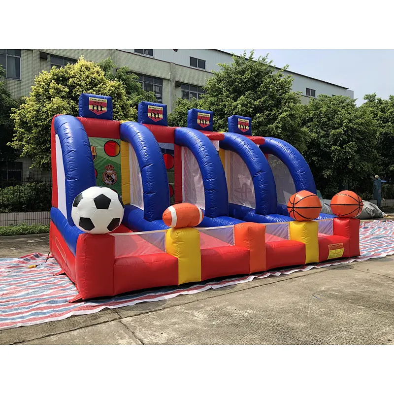 Inflatable pitching and shooting four in one-5.5x3.5x3m
