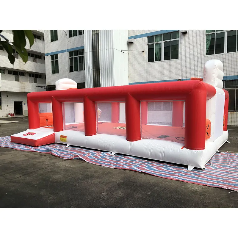 Inflatable basketball court bungee jumping combo-9x6.5x3.5m