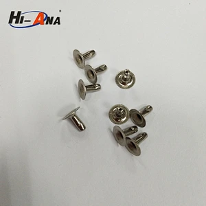 size 6x6mm metal rivet with double face China supplier