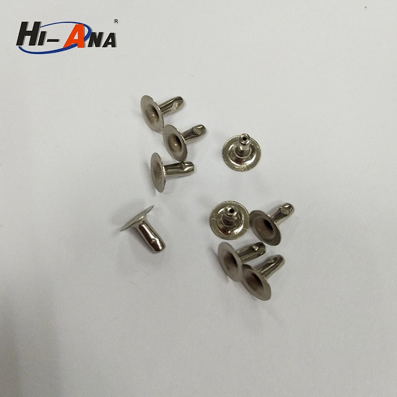 size 6x6mm metal rivet with double face China supplier