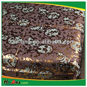 African fashion and Gold style Wax Fabric