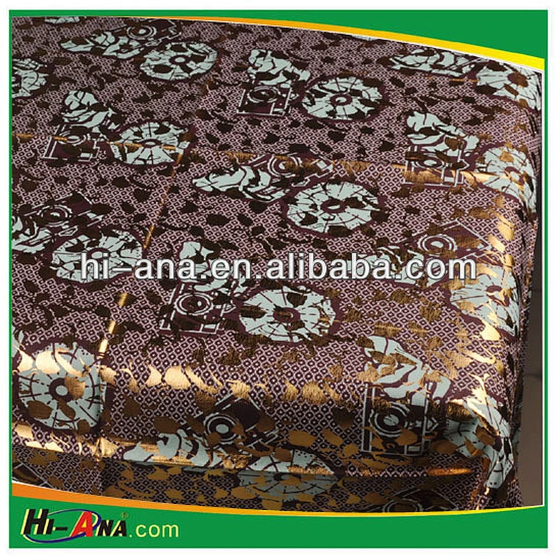 African fashion and Gold style Wax Fabric