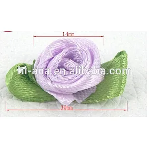 hi-ana artificial flower Green leaves small rose doll accessories small flowers DIY handmade flowers ribbons flowers