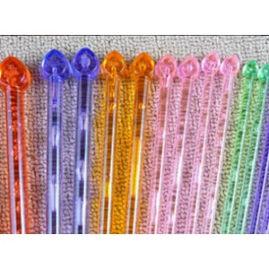 china hand work accessories factory smb best selling colorful plastic needles for hand knitting