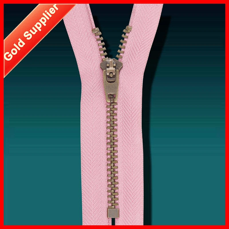 One stop solution for High quality golden brass zipper