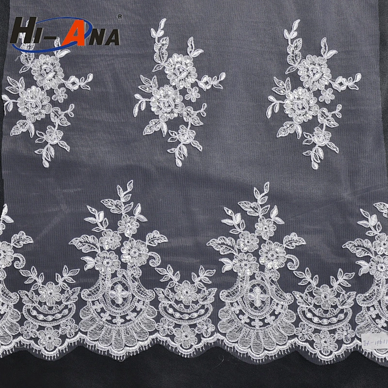 Your one-stop supplier Ningbo embroidery lace curtain fabric