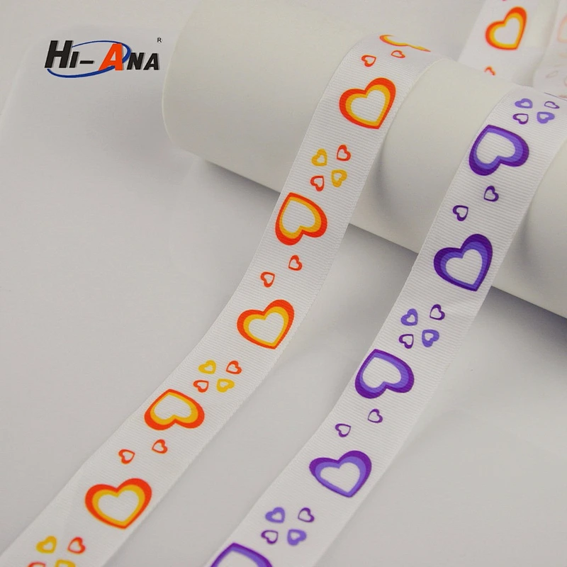 Familiar in oem odm factory Hot sale custom printed grosgrain ribbon