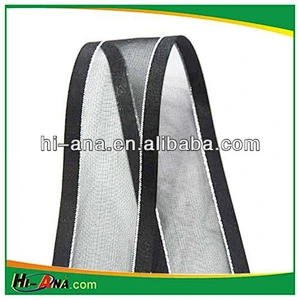Nylon Organza Ribbon with Silver Edge 1