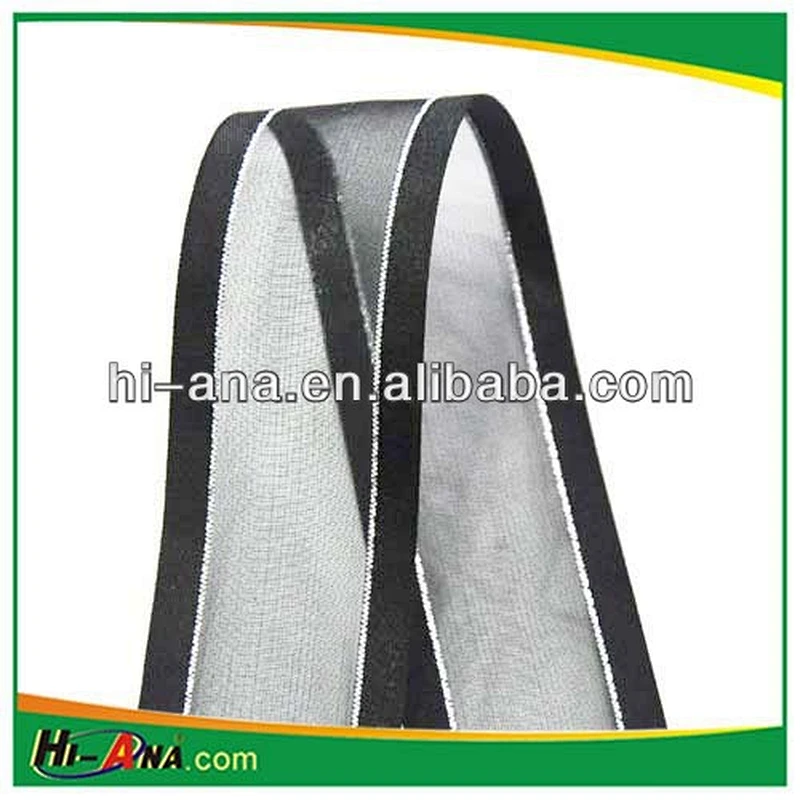 Nylon Organza Ribbon with Silver Edge 1