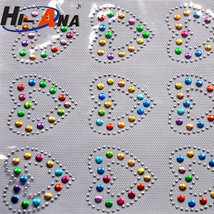 Over 95% accessories exported hot sale cheap rhinestone hotfix transfer