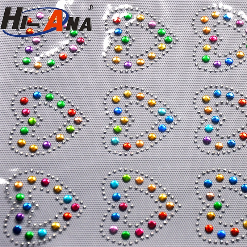 Over 95% accessories exported hot sale cheap rhinestone hotfix transfer